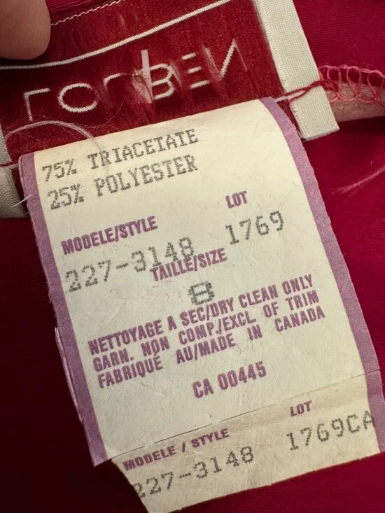 Vintage NEW with Tags LOUBEN Camisole Top Dark Hot Pink size 8 Satin accents - Picture 8 of 8